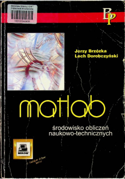 Matlab Środowisko obliczeń naukowo techncznych