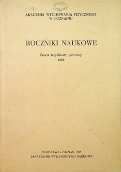 Roczniki naukowe Zeszyt 31