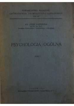 Psychologia ogólna tom I 1946 r.
