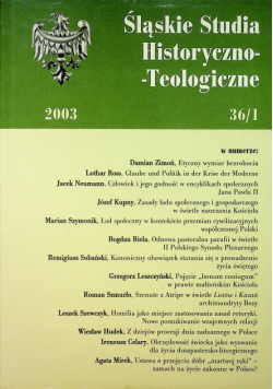 Śląskie studia historyczno teologiczne nr 36