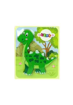 Drewniane Puzzle Tyranosaurus MIX