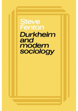 Durkheim & Modern Sociology