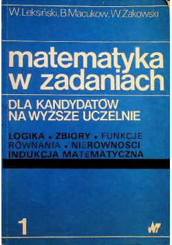 Matematyka w zadaniach 1