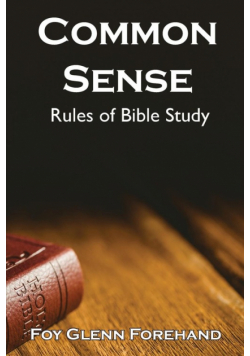 Common Sense Rules of Bible Study