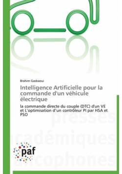 Intelligence artificielle pour la commande d'un véhicule électrique