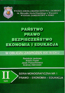 Państwo prawo bezpieczeństwo ekonomia i edukacja