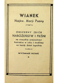 Wianek Najświętszej Marji Panny 1949 r.