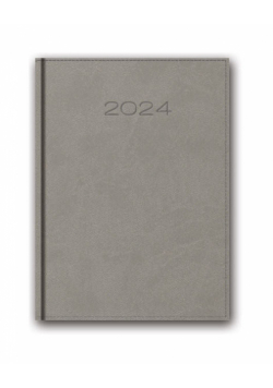 Kalendarz 2024 51D B5 szary książkowy