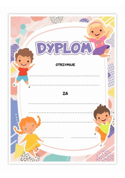 Dyplom A4 uniwersalny - Dzieci 30szt