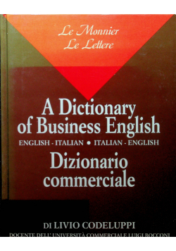 A dictionary of business english