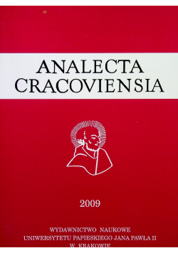 Analecta Cracoviensia 2009