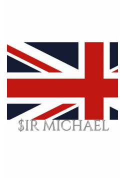 Union Jack UK  British Flag  Sir Michael Drawing writing Journal