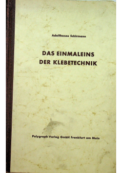 Das einmaleins der klebetechnik