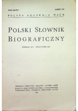 Polski słownik biograficzny zeszyt 112