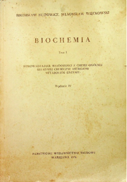 Biochemia Tom I