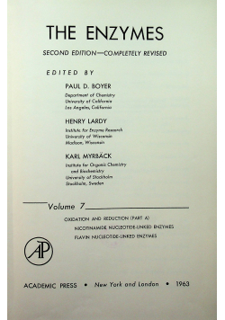 The Enzymes Vol 7