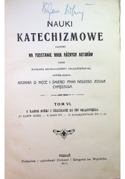 Nauki katechizmowe tom VI 1911 r
