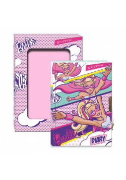 Pamiętnik zamykany w pudełku Barbie Power