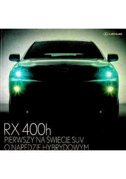 RX 400 h pierwszy na świecie suv o napędzie album
