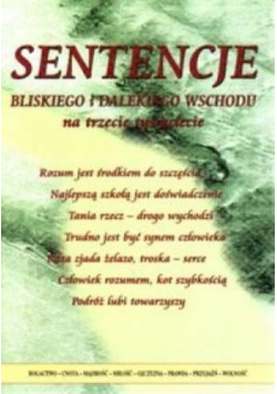 Sentencje Bliskiego i Dalekiego Wschodu