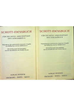 Schott messbuch część 1 i 2