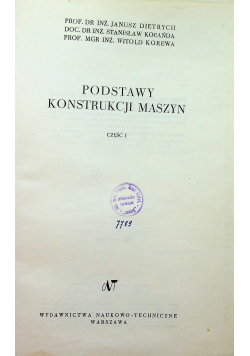 Podstawy konstrukcji maszyn Część 1