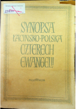 Synopsa łacińsko polska czterech ewangelii