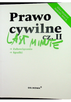 Last Minute Prawo Cywilne część II