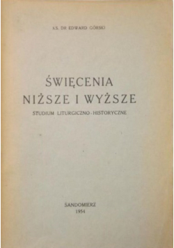 Święcenia niższe i wyższe