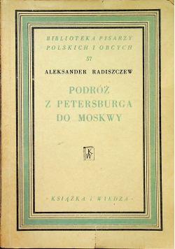 Podróż z Petersburga do Moskwy