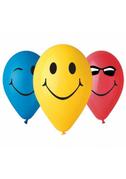 Balony premium 3 Uśmiechy 30cm 5szt