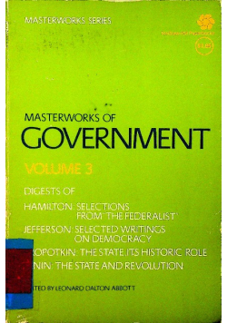 Masterworks of Government Volume 3