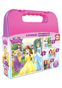 Puzzle 12+16+20+25 Księżniczki z bajek Disneya G3