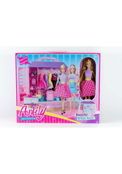 Lalka Anlily z szafą 30cm