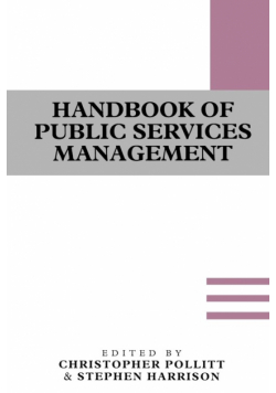 Handbook of Public Services Management