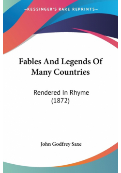 Fables And Legends Of Many Countries