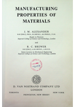 Manufacturing properties of materials