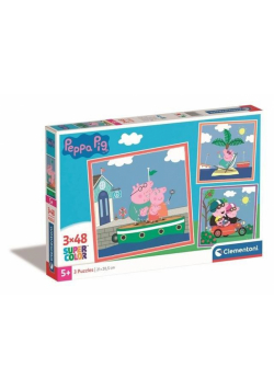Puzzle 3x48 Super Kolor Peppa Pig