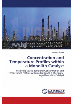 Concentration and Temperature Profiles within a Monolith Catalyst