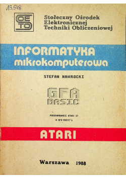 Informatyka mikrokomputerowa Atari