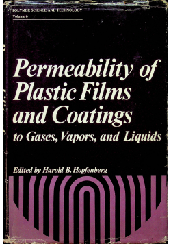 Permeability of plastic films and coatings