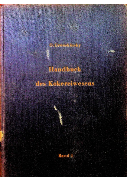 Handbuch Des Kokereiwesens