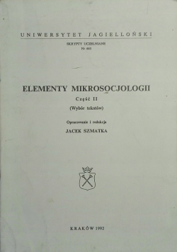 Elementy mikrosocjologii część 2