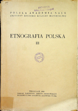 Etnografia Polska III