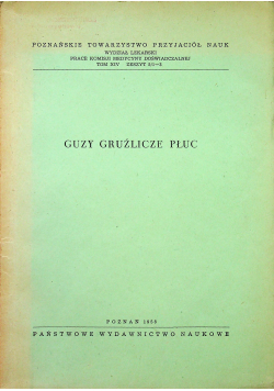 Guzy gruźlicze płuc