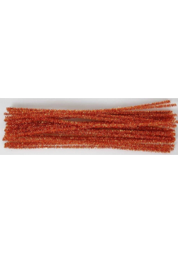 Druciki kreatywne 6mm 10 ciemny pomarańcz