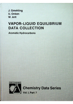Vapor Liquid equilibrium data collection vol I part 7