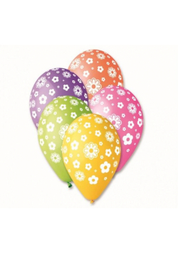 Balony premium Kwiatuszki 31cm 5szt