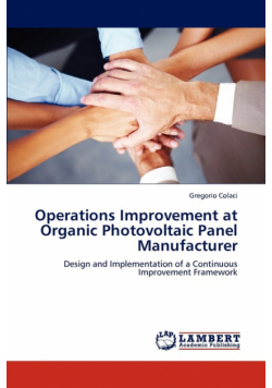 Operations Improvement at Organic Photovoltaic Panel Manufacturer
