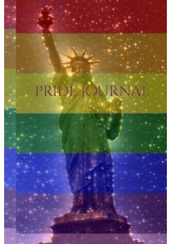 Pride Rainbow statue of liberty creative blank  journal